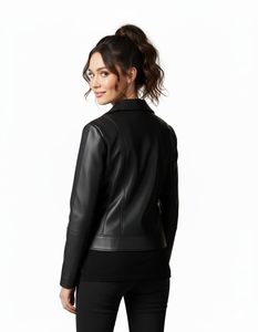 Direct Factory Women's <b>Leather</b> Jacket Women's <b>Leather</b> Jacket with Custom Sample Support at Wholesale Price - Product Image 2