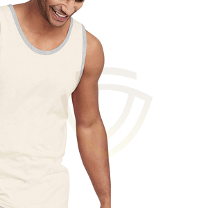 Débardeur de musculation uni à prix abordable, personnalisable avec logo, pour hommes, idéal pour la gym et le sport - Product Image 5