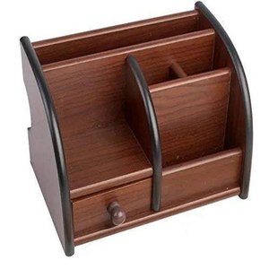 Wooden caddy storage box handmade wood organizer rustic design <b>kitchen</b> utensil holder portable storage home <b>decor</b> <b>item</b> - Product Image 5