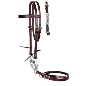 บังเหียนม้าหรูหราคุณภาพสูง ทำจากหนังแท้ พร้อมอุปกรณ์กันสนิม  ชิ้นส่วนรูปทรงกรวยบริเวณจมูก  สายรัดศีรษะม้า - Product Image 2