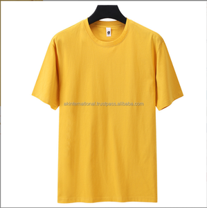 Camiseta deportiva de entrenamiento para hombre, informal, de gran tamaño, Media manga corta, sólida, holgada, 100% algodón, fibra de algodón/Bambú - Product Image 3