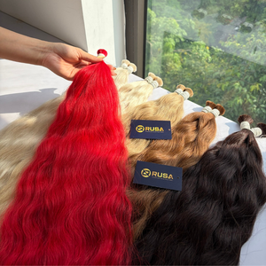 Extensions de cheveux naturels vierges vietnamiens Rusa Hair en vrac, doux, soyeux, lisses, pointes pleines, trame simple, 200g, diverses couleurs - Product Image 5