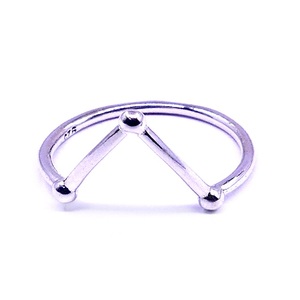 Bague minimaliste géométrique en argent sterling 925 unisexe pour un usage quotidien - Product Image 3