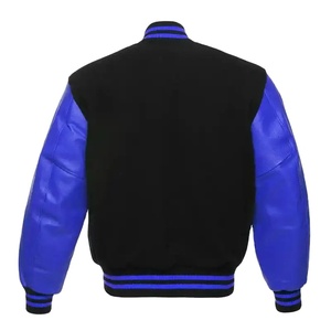 New OEM Custom Chain Chenille Patch Embroidery Vintage Baseball Letterman Varsity <b>Jacket</b> with Patchwork Cartoon Design for Men - Product Image 6