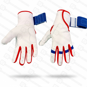 Professionnel 100% peau de vache Cabretta cuir Baseball Softball frappeur gants personnalisable léger droitier unisexe sport - Product Image 2