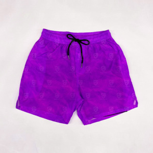 Pantalones Cortos Deportivos 2 en 1 para Hombre, de Doble Capa, Compresión, para Gimnasio y Running, Diseño Sólido, con Logotipo Frontal y Forro Interior de Malla - Product Image 1