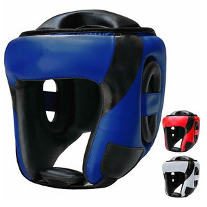 Protège-tête de boxe professionnel en cuir de vachette, respirant, personnalisable, équipement de sécurité de haute qualité - Product Image 1