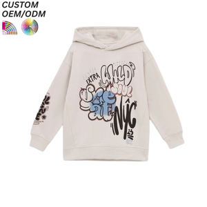 Sweat-shirt à capuche décontracté pour bébés garçons, imprimé personnalisé, coupe ample, style streetwear de créateur, boutonné, effet délavé, collection automne - Product Image 6