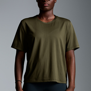 T-shirt décontracté ample pour femme, style streetwear, en coton respirant, manches courtes, personnalisable avec patchs, pour usage quotidien, couleurs personnalisées - Product Image 6