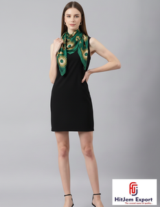 Elégants foulards carrés imprimés personnalisés tissu de soie léger accessoires de mode élégants parfaits pour l'approvisionnement en vrac - Product Image 4