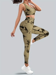 Conjunto de Yoga de 2 Piezas para Mujer, Ropa Deportiva, Ajuste Cómodo, Conjunto de Ejercicio de Yoga de Dos Piezas, Ropa de Yoga Elástica de Alto Rendimiento - Product Image 1