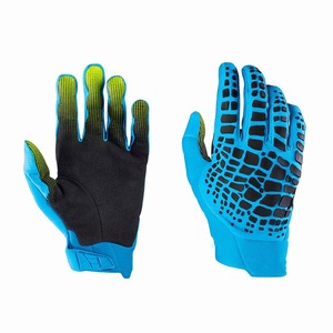Gants de cyclisme à doigts entiers, bleu noir, en nylon, antidérapants, pour l'extérieur, unisexes, pour la course, avec fermeture auto-agrippante - Product Image 1