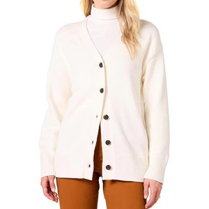 Cárdigan de Mohair Ligero y Transpirable de Manga Larga con Cuello en V y Botones Delanteros para Mujer, Venta al por Mayor - Product Image 1