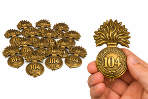 104th Bengal Vintage Style Brass Glengarry Cap Badge <b>Hat</b> Emblem Decorative Metal <b>Pin</b> Accessory Gift Souvenir - Product Image 5