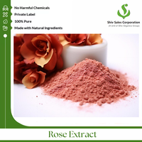 Poudre d'extrait de rose de qualité supérieure pour usage professionnel en soins de la peau, parfumerie et production cosmétique à grande échelle