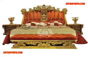 Nuevo Mueble de Dormitorio Estilo Victoriano Maharaja, Muebles de Dormitorio Tallados en Madera de Alta Calidad, Cama King Size Europea, Reino Unido - Product Image 6