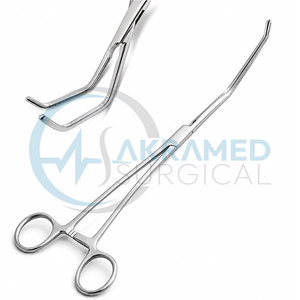 Pinza Satinsky Vena Cava Curva de Acero Inoxidable, Instrumento Quirúrgico Atraumático, Certificación CE, Reutilizable - Product Image 5