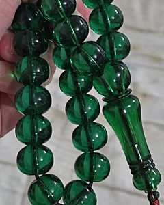 ลูกประคำเรซิ่นทำมือสีเหลืองอำพันสุดหรูรักษ์โลก - Product Image 3