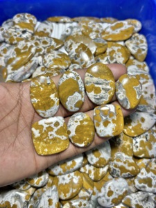 Cabochons en Jaspe Océanique, Formes Assorties, Pierres Précieuses en Vrac pour la Fabrication de Bijoux, Prix de Grossiste, Qualité Exceptionnelle, Jaspe Naturel Certifié - Product Image 4