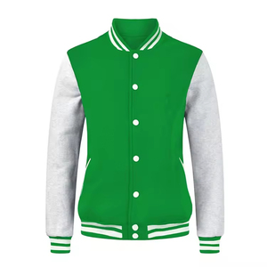 Custom Wholesale Chenille Embroidery Wool <b>Canvas</b> Stand Front Varsity Lettermen Jackets High Quality Baseball College Unisex - Product Image 5