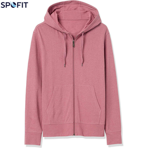 Sweat-shirt à capuche surdimensionné pour homme SPOFIT, gris uni, coupe classique, sweat-shirt décontracté en coton French Terry, vêtements d'automne - Product Image 5