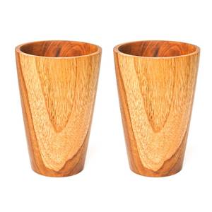 Verre à boire élégant en bois naturel, écologique et fait main, conçu de qualité supérieure pour l'hôtellerie, la restauration à domicile et les collections de vente au détail, robuste - Product Image 1