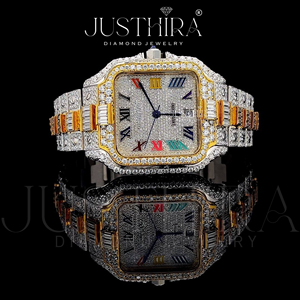 Reloj de Lujo con Diamantes Moissanite de la Mejor Calidad para Hombre, Estilo Iced Out, Resistente al Agua, de Acero Inoxidable, Disponible para la Venta - Product Image 2