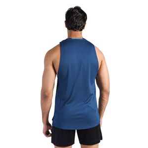T-shirt de sport pour homme Teal Charger à manches tombantes, coupe oversize, en coton, pour entraînement, fitness, musculation, vêtement athlétique à coupe ample - Product Image 3