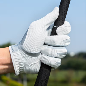 Custom Made Plus Size Left Hand Golf Gloves Sports Adjustable <b>Strap</b> Cabretta Sheepskin Leather Golf Gloves - Product Image 4
