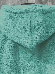 Sudadera con Capucha Extra Grande de Felpa Sherpa Verde Menta para Hombre, Sudadera con Capucha Informal de Invierno - Product Image 2
