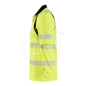 Polo de sécurité haute visibilité avec bandes réfléchissantes, imperméable, conforme à la norme ANSI Classe 2, avec éclairage LED pour le transport - Product Image 3