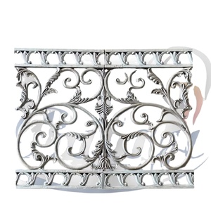 Panneaux de balustrade de balcon et d'escalier en fonte robuste, gris, résistants aux intempéries, 52 kg, garantie 5 ans, vente en gros - Product Image 1