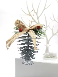 Ornements de Noël en métal écologiques modernes, personnalisables, objets de collection pour la décoration de la maison et les cadeaux de fête - Product Image 5