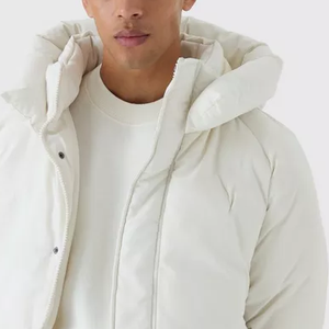 Veste matelassée de haute qualité pour homme, style streetwear d'hiver, motif imprimé personnalisé, coupe-vent, veste matelassée chaude en duvet, OEM - Product Image 4