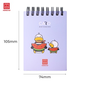 Libreta Espiral Mini Oringa Hong Ha, Cubierta de Papel, Papel Suave, Diseño Bonito, Encuadernación Duradera, Impresión Digital, 200 Páginas, Vietnam - Product Image 1