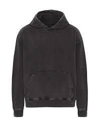Sudadera con Capucha 100% Algodón Estampada Lisa Teñida, OEM Personalizada para Hombre, Estilo Vintage, Negra Lavada, de Gran Gramaje y Efecto Desgastado - Product Image 2