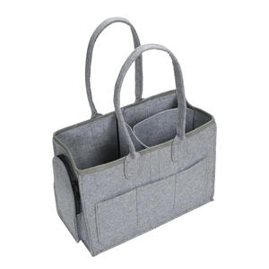 Sac à langer de voyage en toile pour maman, grande capacité, rectangulaire, couleur marron personnalisée, sacs organisateurs Caddy - Product Image 2