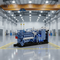 Prime Power Hocheffizienter 1MW 2000kVA Erdgasgenerator 400V 50Hz mit Autostart, 16 Zylinder, 77,17L Hubraum, 86% Wirkungsgrad
