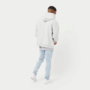 Sudadera con Capucha Extra Grande para Hombre, de Felpa, Color Sólido, Informal, para Otoño, 100% Algodón, Corte Regular, con Bolsillos - Product Image 6