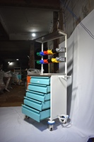 Chariot utilitaire médical en acier inoxydable, chariot de service médical, chariot utilitaire multifonctionnel pour hôpital, équipement médical