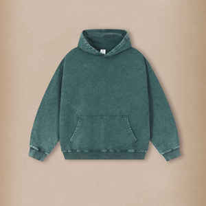 เสื้อฮู้ดผู้ชายสีเบจ ทรงปกติ ผ้าฝ้ายฟลีซ พิมพ์ลายลำลอง มีกระเป๋าหน้า สำหรับฤดูหนาว สไตล์ล้ำสมัย แนวคิดวัฒนธรรมครูว์ - Product Image 2