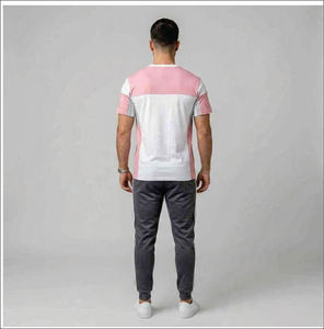 T-shirt à manches longues uni pour homme, coupe classique, nouveau style, prix abordable, avec logo personnalisé, taille OEM - Product Image 5