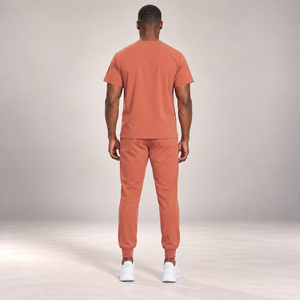 Tenue Médicale Unisexe en Denim Tricoté à Manches Courtes – Uniforme d'Infirmière, Hôpital, Médecin, Pharmacie, Dentiste, Soins de Santé - Product Image 4