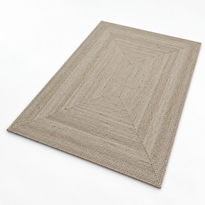 Custom Made Handwoven Natural Jute Eco-Friendly <b>Modern</b> Rectangular Braided Flatweave Area <b>Rug</b> for <b>Living</b> <b>Room</b> Bedroom Entryway - Product Image 5