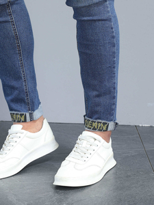Best Quality Men's Breathable Knitted Denim Casual Straight Pants with Elastic Waist Wholesale Price - Product Image 3