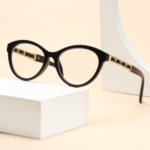 Lunettes de vue anti-lumière bleue tendance 2026, monture PC personnalisée, style œil de chat, pour hommes et femmes - Product Image 4