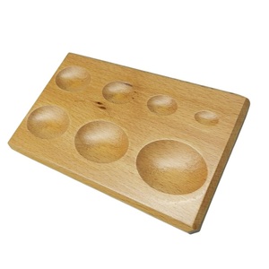 Bloc de repoussage à 7 cavités en bois dur Steam Beach, de forme ovale, pour la fabrication de bijoux, le bombage et le façonnage de métaux, outil pour bijoutiers - Product Image 3