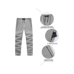 Nuevo Conjunto Deportivo Casual de Invierno para Hombre, Cuello Alto con Cierre, Logotipo Personalizado, Color Sólido, Alta Calidad, Transpirable, Secado Rápido, para Correr - Product Image 4