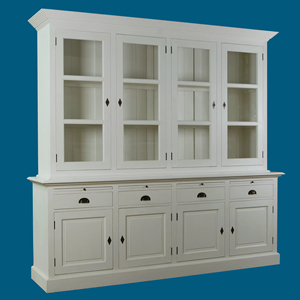 Armoire en bois massif durable et écologique Cabrio, finition naturelle, style moderne classique, armoire de rangement pour salon, entrée - Product Image 6