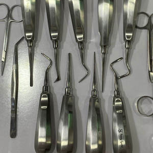 Kit de base pour chirurgie d'implant dentaire, 17 pièces, instruments chirurgicaux de haute qualité certifiés CE classe I, manuel, réutilisable, poignée ergonomique - Product Image 5